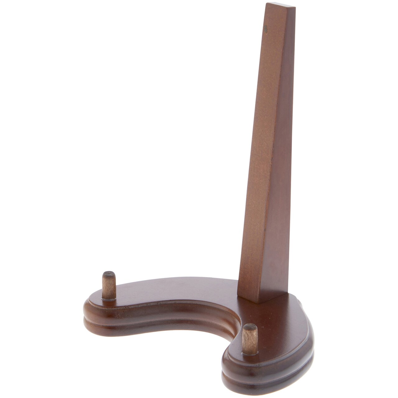 Bard's Walnut MDF Wood Plate Stand, 6.375" H x 5" W x 4" D (For Plates 7"-10")